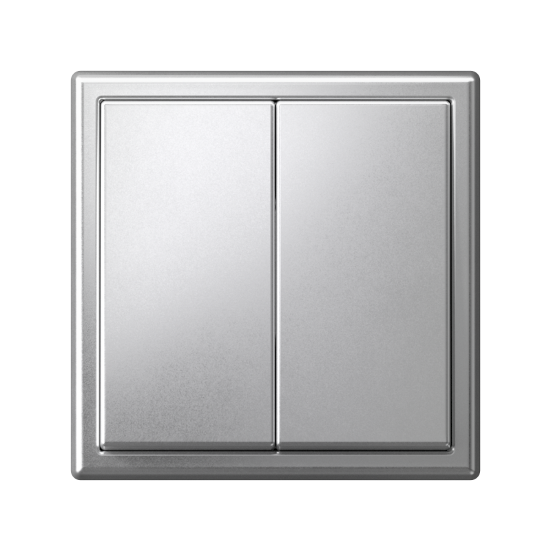 Выключатель кнопочный 2-кл. ArtGallery (сх. 2) 10А механизм алюм. SE GAL000317