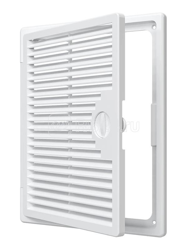 Люк-дверца Декофот ревизионная накладная 200х250мм с ручкой-задвижкой АБС бел. EVECS 2025ДФ