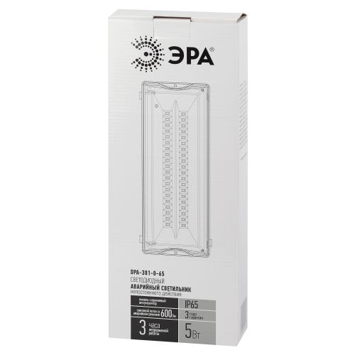 Светильник светодиодный DPA-301-0-65 40LED 3ч IP65 аварийный непостоянный Эра Б0044405