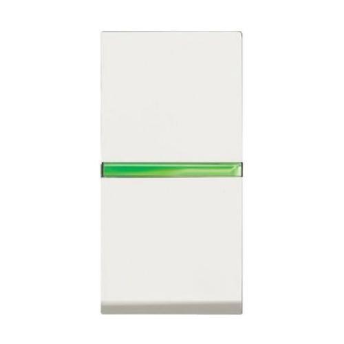 Механизм 1-кл. кнопки с клавишей с контрольной подсветкой 1мод. Zenit бел. ABB 2CLA210450N1101