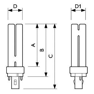 Лампа люминесцентная компакт. MASTER PL-C 18W/827 G24d-2 2p Philips 871150062088070