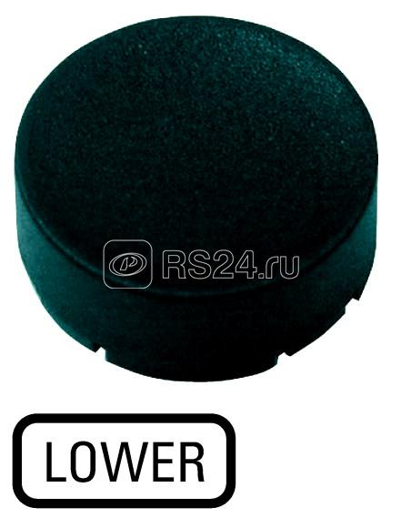 Шильдик кнопочный выступающий "НИЖНИЙ" M22-XDH-S-GB18 черн. EATON 218253