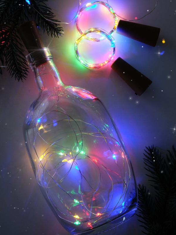 Гирлянда "Пробки" DC-G04-20MS2 20 RGB LED 3х(LR44/LR1154/AG13/G13) в компл. (уп.2шт) ФАZА 5059689