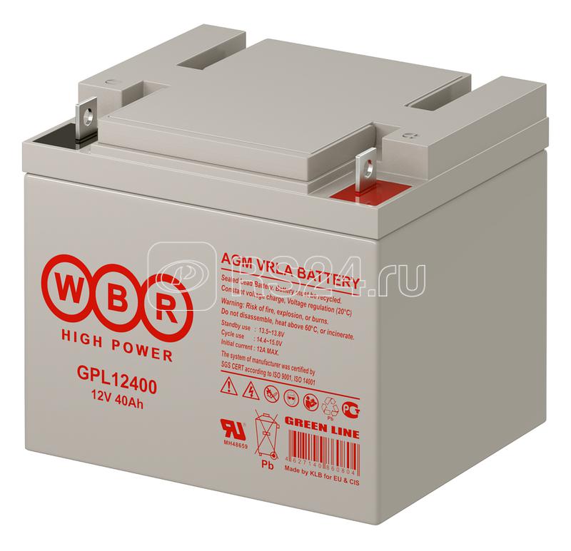 Аккумулятор 12В 40А.ч WBR GPL12400 WBR