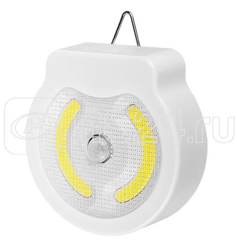 Фонарь-светильник TS1-L4W-SENS 4Вт COB 200лм беспроводной датчик движения 3хAAA (не в компл.) бел. JazzWay 5023369