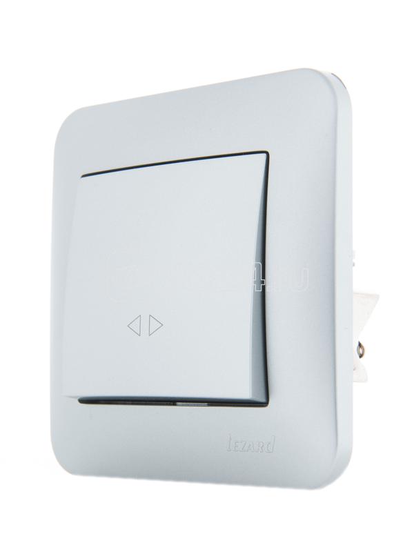 Выключатель промежуточный 1-кл. 2п СП Karina 10А IP20 механизм матов. серебр. LEZARD 707-4388-107