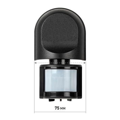 Датчик движения инфракрасн. настен. MD 04 1200Вт 180град. IP44 черн. Эра Б0067001