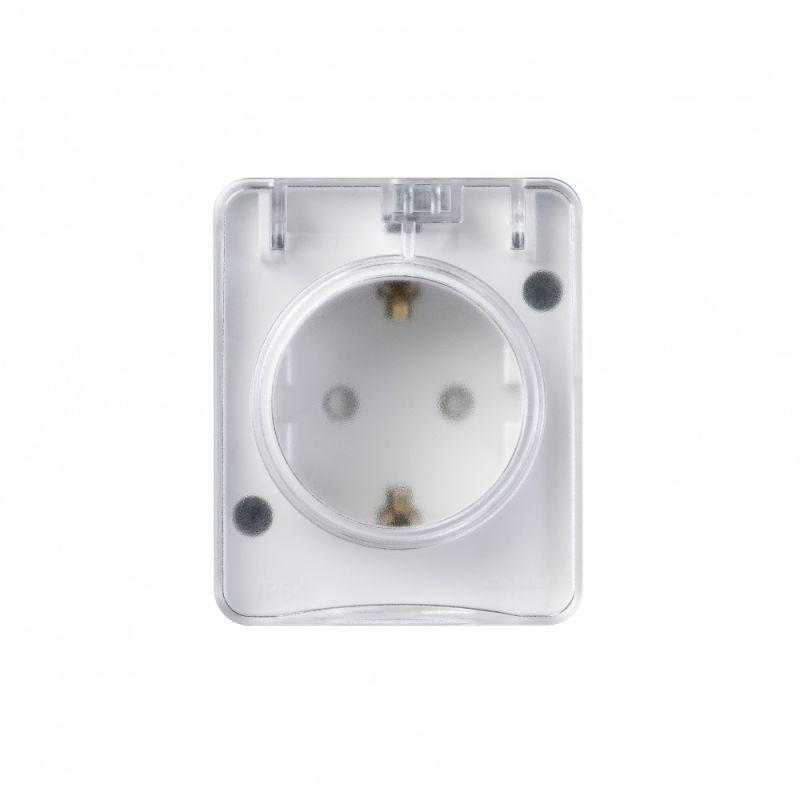Розетка 1-м ОП AtlasDesign PROFI 16А IP54 250В заземл. защ. шторки бел. SE ATN540145