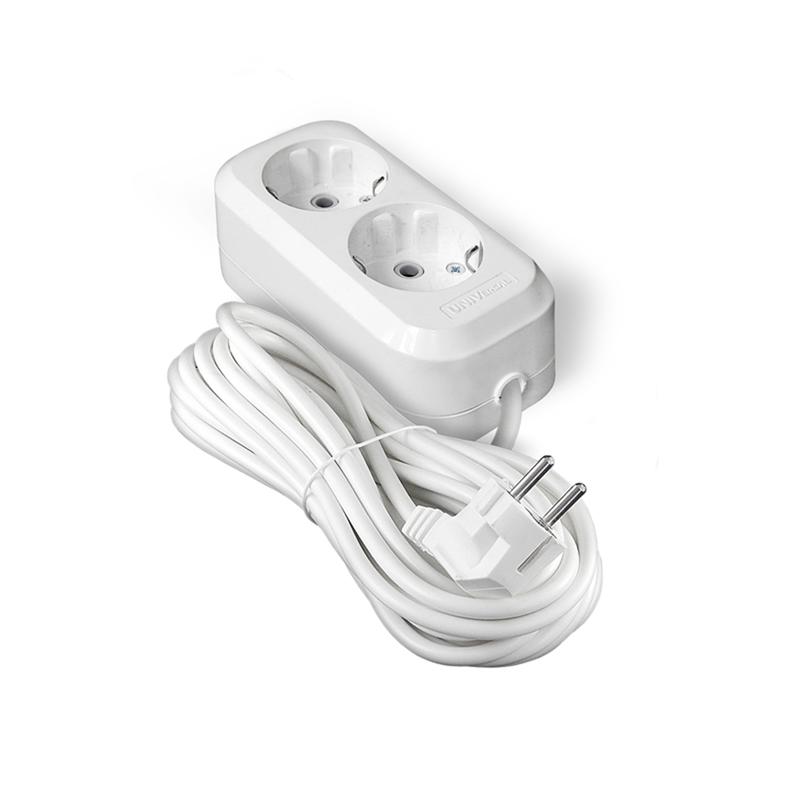Удлинитель 2х7м с заземл. 10А IP20 Е-302 ПВС 3х1 АБС-пластик UNIVersal 9631975
