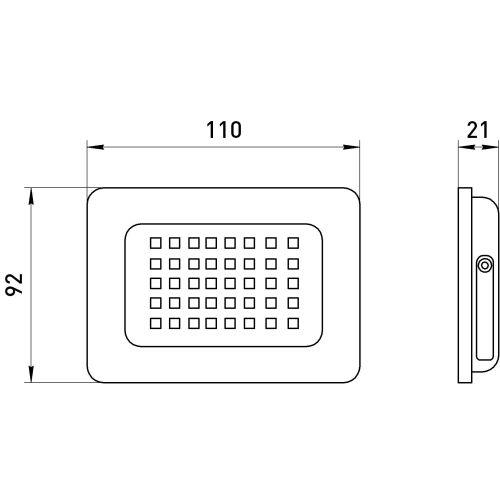 Прожектор светодиодный LPR-023-0-30K-030 30Вт 3000К 2400лм IP65 уличный Эра Б0052858