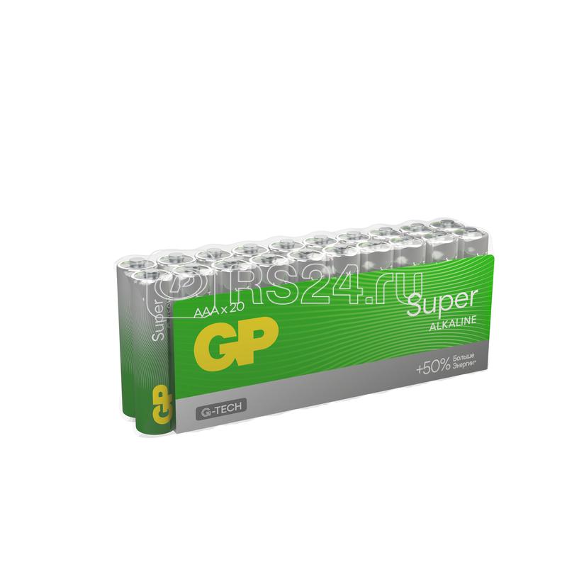 Элемент питания алкалиновый AAA/LR03 1.5В Super Alkaline G-Tech (уп.20шт) GP 1206