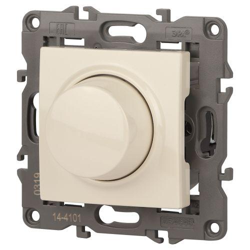 Светорегулятор поворотно-нажимной 400ВА 230В 14-4101-02 Elegance сл. кость ЭРА Б0034340