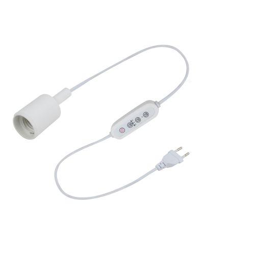 Светильник для растений FITO-Time Holder под лампу Е27 с проводом 1.5м и таймером для фитоламп Эра Б0059882