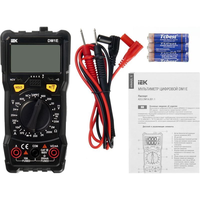 Мультиметр цифровой DM1E ARMA2L 5 IEK A2L5-DM15-01