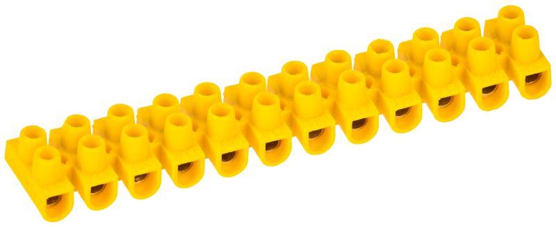 Колодка клеммная полистирол ЗВИ-3 н/г 1.0-2.5 кв.мм желт. (блист.2шт) IEK UZV7-003-04-2