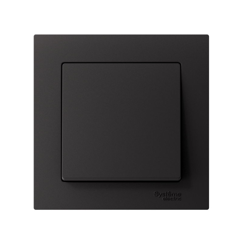 Выключатель 1-кл. СП AtlasDesign 10А IP20 (сх. 1) 10AX в сборе карбон SE ATN001012