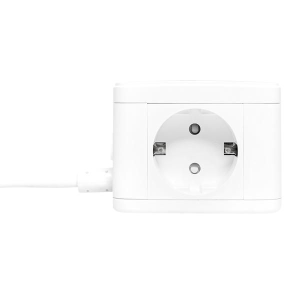 Удлинитель "Куб" 2х1.3м 2USB 2.4А+Type C + Ночник 1кв.мм EKF UBA-CUB-2-TC
