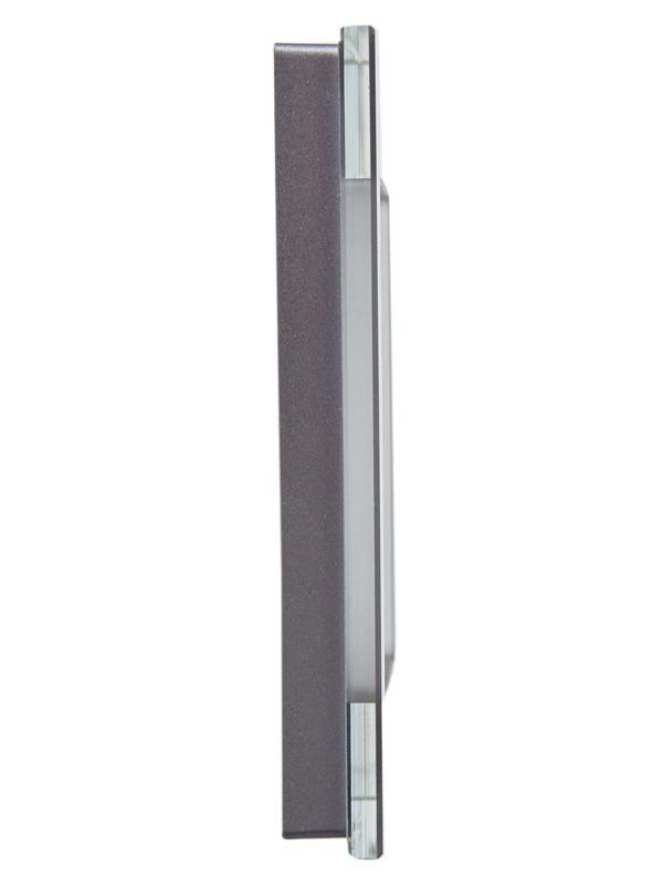 Рамка 1-м BRITE РУ-1-2-БрСе стекло сер. IEK BR-M12-G-K03