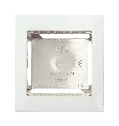 Цоколь для открытой установки на 1-2мод. с рамкой Zenit бел. ABB 2CLA299110N1101