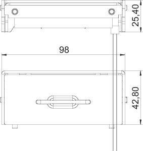Вывод кабельный для кассетной рамки SAK-2 V2A нерж. сталь OBO 7407995