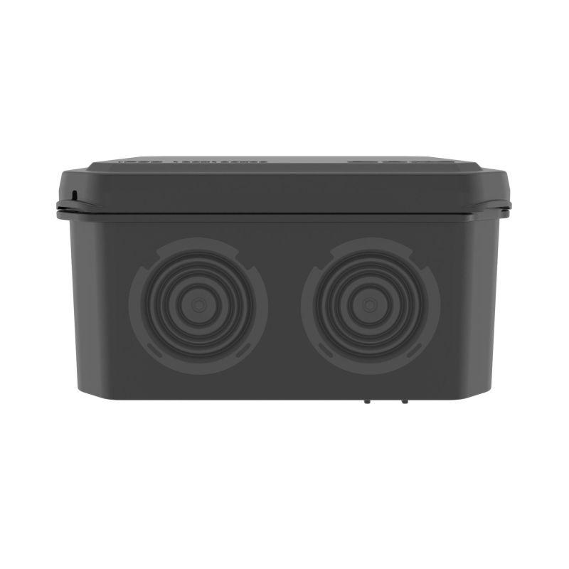 Коробка ответвительная с 8+2 кабельными вводамиd25/20мм IP55 100х100х50мм черн. DKC 53800B Коробка ответвительная с 8+2 кабельными вводамиd25/20мм IP55 100х100х50мм черн. DKC 53800B