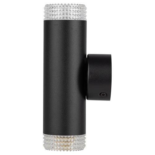 Светильник WL50 BK/TR 2хGU10 2х12Вт IP20 настенный черн. прозр. Эра Б0061194