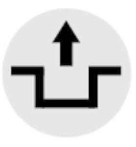 Линза для кнопок M22-XDLH-W-X12 с подсветкой выступающая "разблокировка" бел. EATON 218353