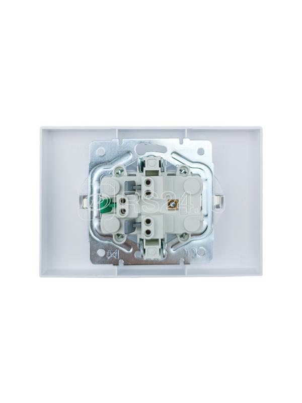 Розетка 2-мест. с/з СП ZIMA IP20 16А ПБТ безвинт. зажим бел. LEZARD 704-0200-127BQC