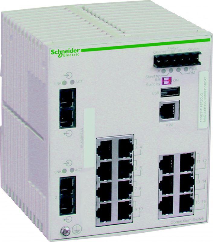 Коммутатор CONNEXIUM (MANAGED) 14TX/2FX SchE TCSESM163F2CU0