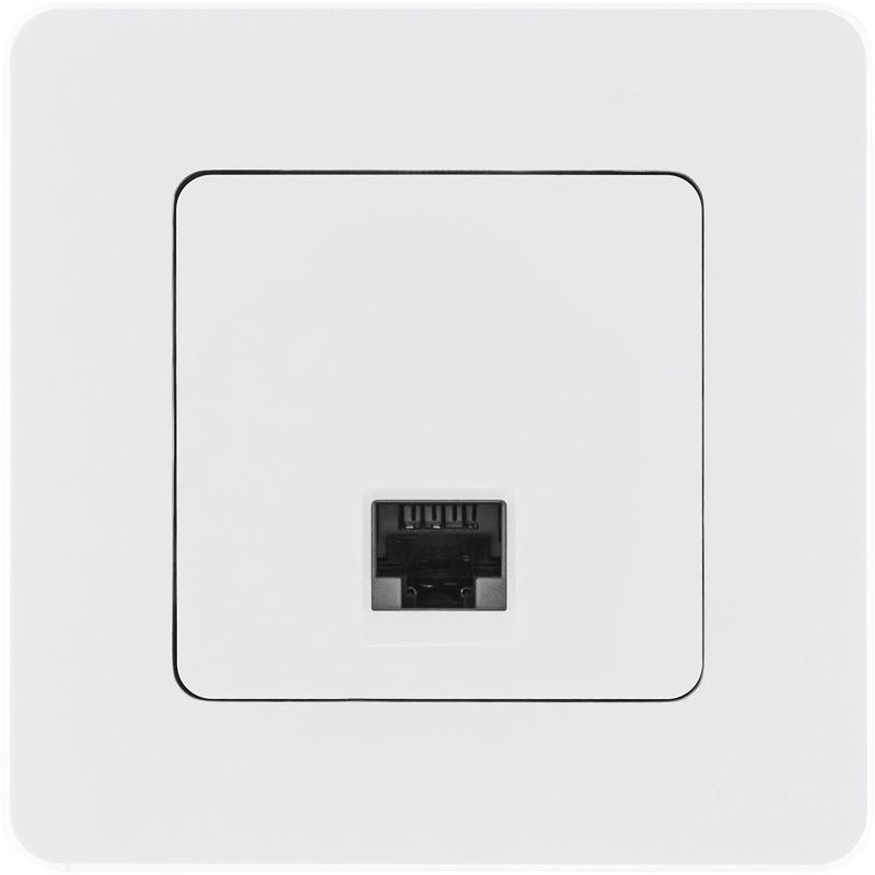 Розетка компьютерная Inspiria RJ45 кат.6 UTP механизм бел. IEK 673830