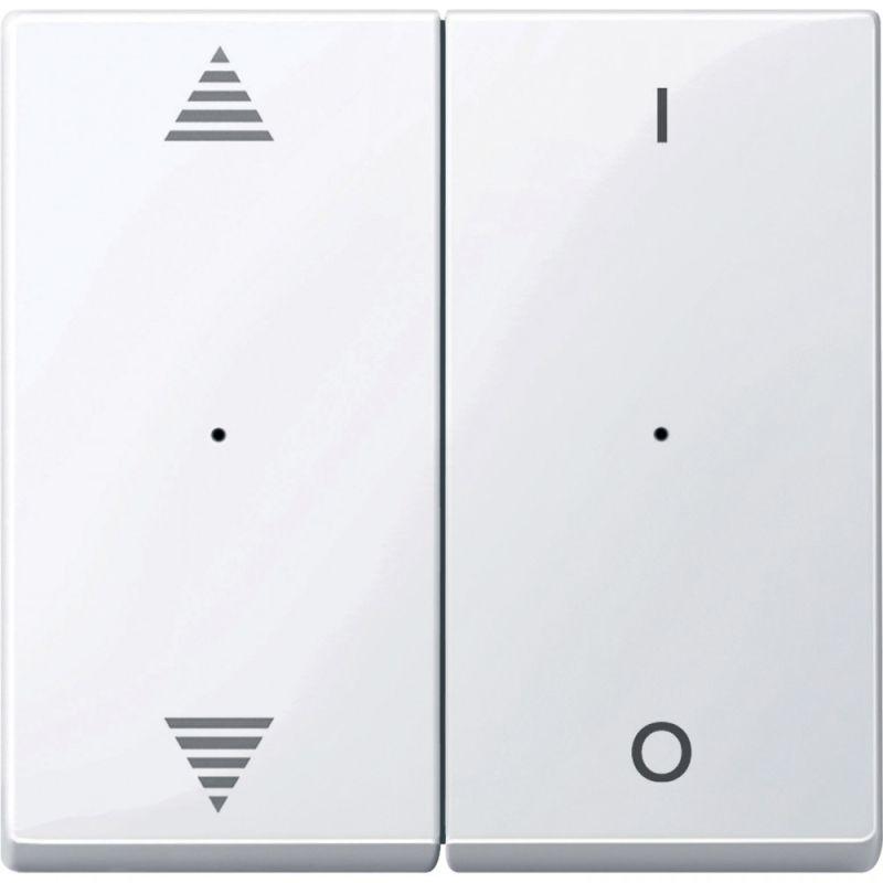 Клавиша 2-кн. SM для мод. выкл. ВВ/ВН1/0 активно бел. SchE MTN619625