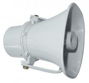Громкоговоритель рупорн. 15Вт ТН-15 уличн. с кронштейн. бел. ТРОМБОН 209826