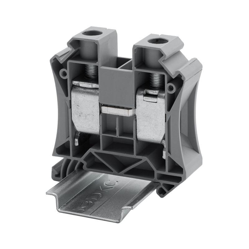 Клемма проходная винтовой зажим 2 точки подключения 35кв.мм сер. DKC TUR-35R