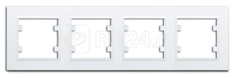 Рамка 4-м Karea горизонт. бел. Makel 56001704