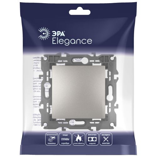 Переключатель Elegance 14-1103-16 250В 10АХ титан Эра Б0065792