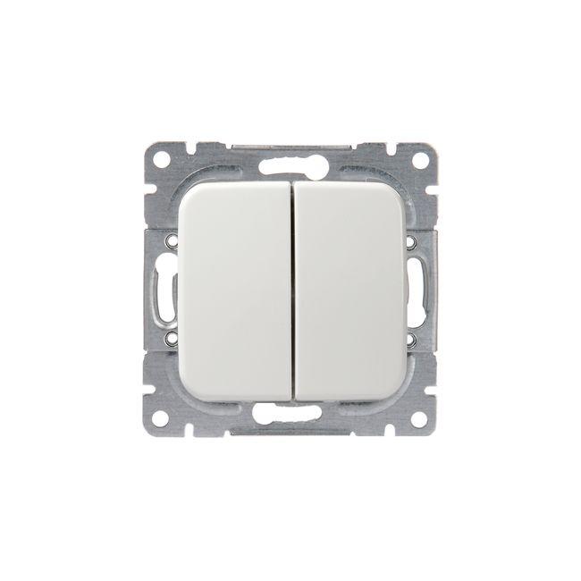 Кнопка 2-кл. СП Jussi 10А 250В НО контакт бел. ABB 2TKA000231G1