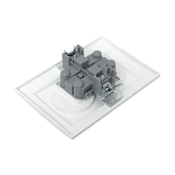 Розетка 2-м СП Минск 10А IP20 без заземл. защ. шторки бел. Basic EKF ERR10-102-100