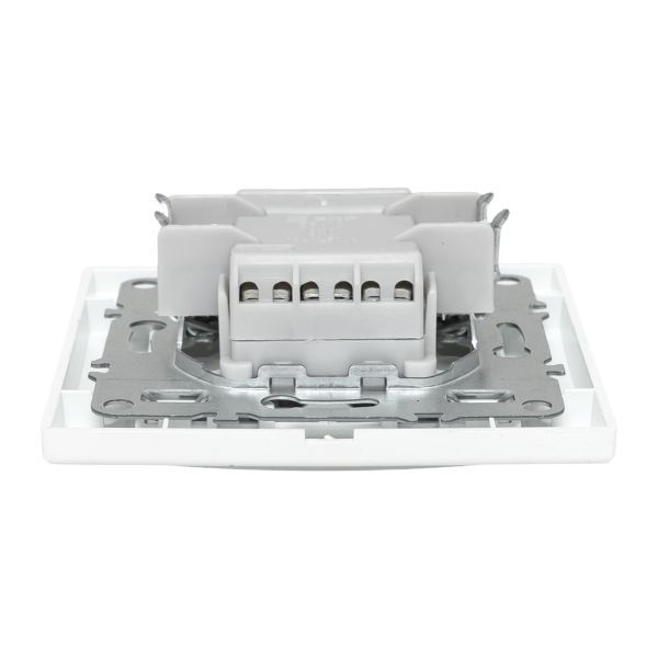 Выключатель 2-кл. СП Минск 10А IP20 бел. Basic EKF ERV10-023-10