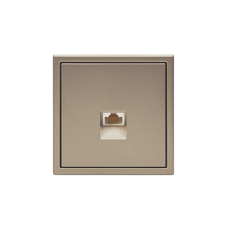 Розетка компьютерная ArtGallery RJ45 кат.5E механизм шампань SE GAL000583