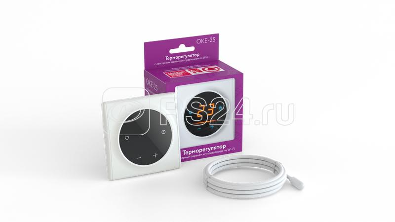 Терморегулятор сенсорный Wi-Fi OKE-25 бел. OneKeyElectro 2281254