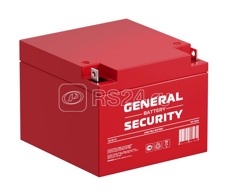 Аккумулятор 12В 26А.ч General Security GS26-12