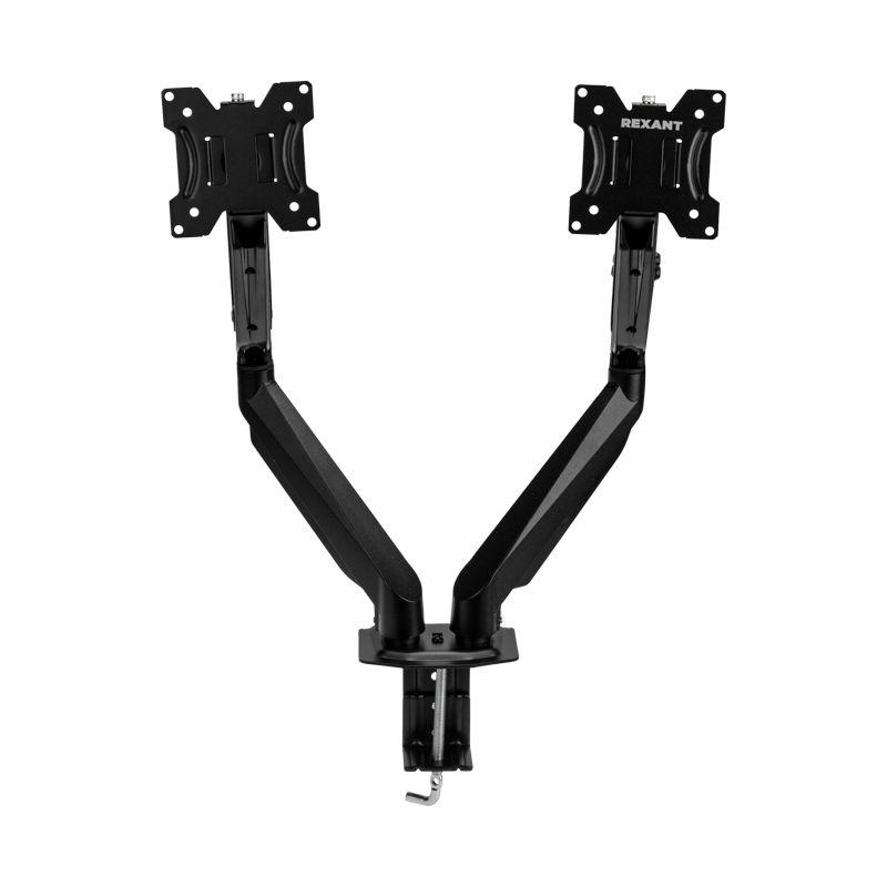 Кронштейн для двух мониторов 13-32дюйм настольный с газлифтом PROFI Rexant 38-0357