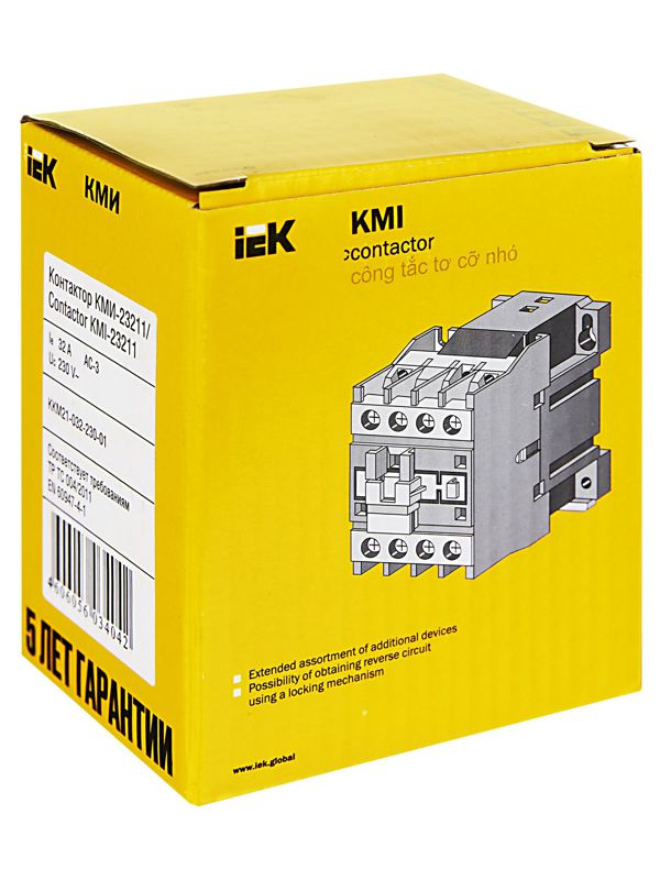 Контактор КМИ-23211 32А 230В/АС3 1НЗ KARAT IEK KKM21-032-230-01