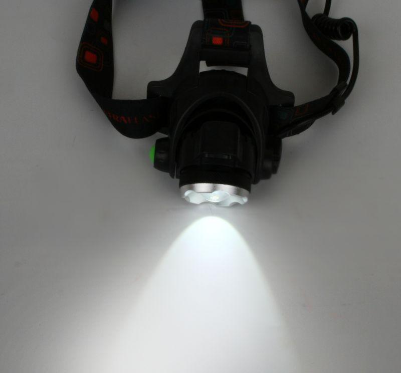 Фонарь аккумуляторный налобный E1336 1LED 4Вт фокус 4 режима аккум. 3.7В сенсорный черн. (бокс) Ultraflash 13906