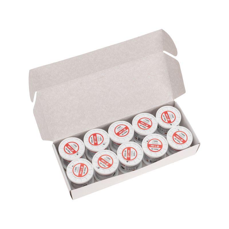 Припой с канифолью ПОС-61 100г d1мм (олово 61% свинец 39%) катушка Rexant 09-3171