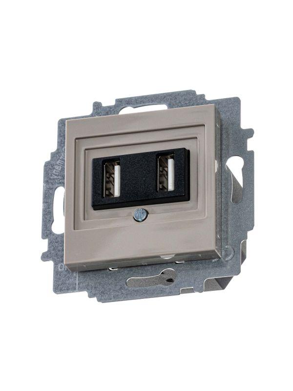 Устройство зарядное USB двойн. Levit кофе макиато ABB 2CHH290040A6018