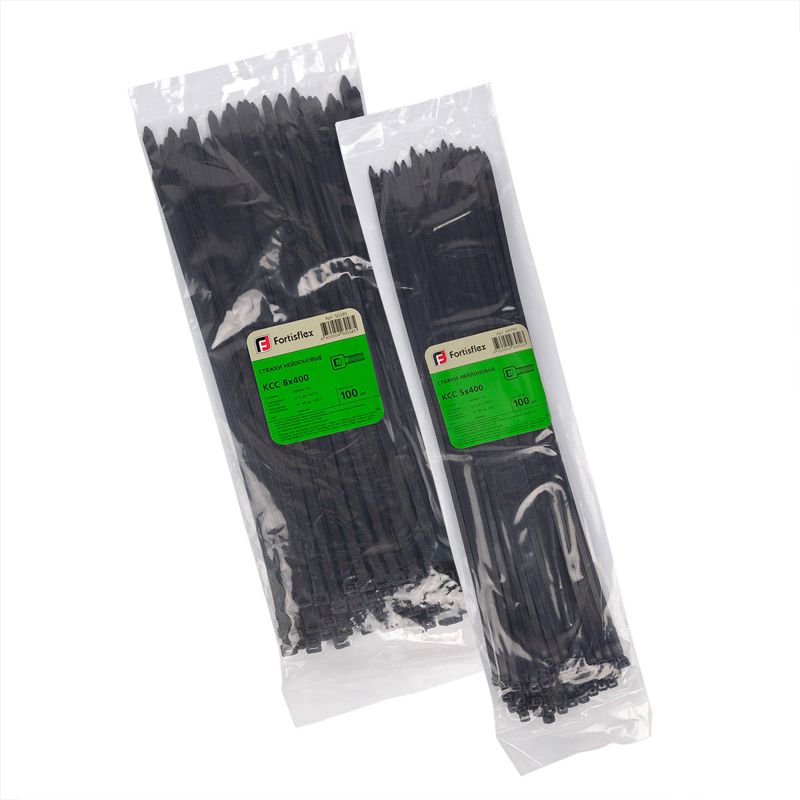 Хомут кабельный КСС 5х300 нейл. черн. (уп.100шт) Fortisflex 49417
