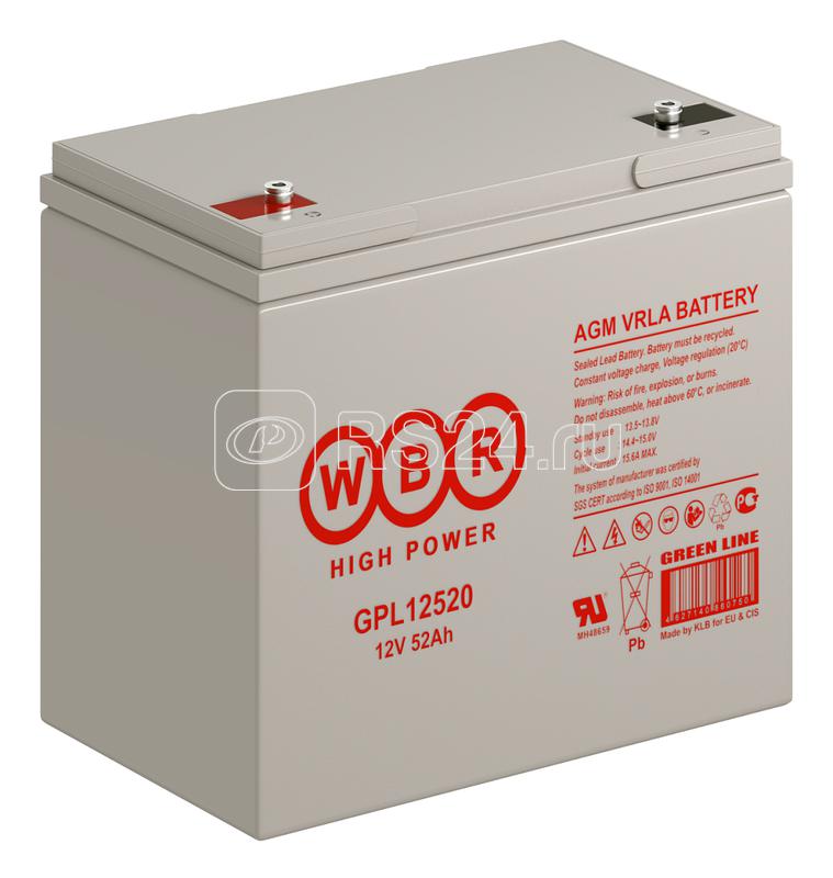 Аккумулятор 12В 55А.ч WBR GPL12520 WBR