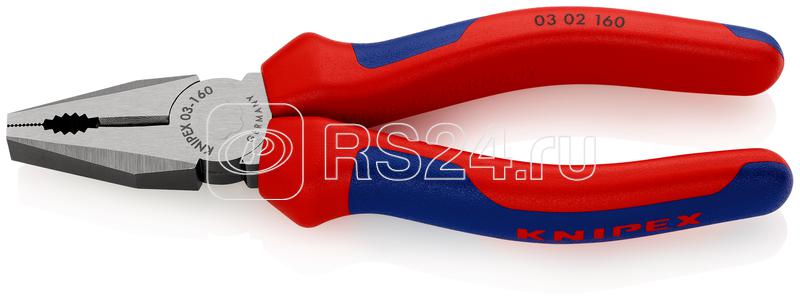 Плоскогубцы комбинированные L-160мм Knipex KN-0302160SB Плоскогубцы комбинированные L-160мм Knipex KN-0302160SB