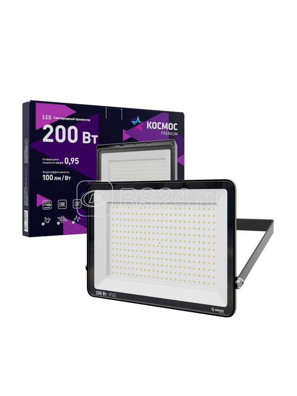 Прожектор светодиодный PREMIUM 200Вт 6500К 20000лм IP65 КОСМОС KOS_PR_LED_200